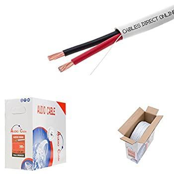 スピーカーケーブル16?AWG 500フィート16?| 2?cl2の壁16ゲージオーディオ配線2導線バルク