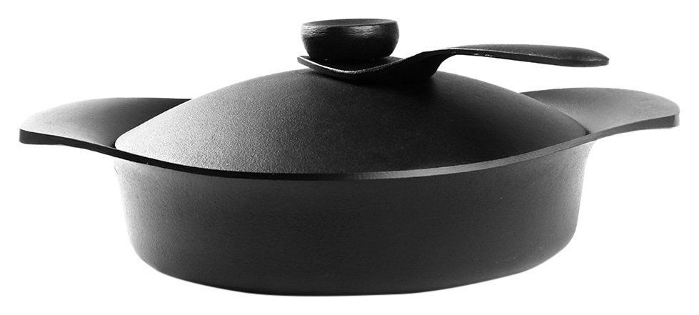 在庫処分 Yanagi Sori シンプルなデザインと高い実用性を兼ね備えた南部鉄器浅型鉄鍋 日本製 柳宗理 鉄蓋 ハンドル付 IH対応