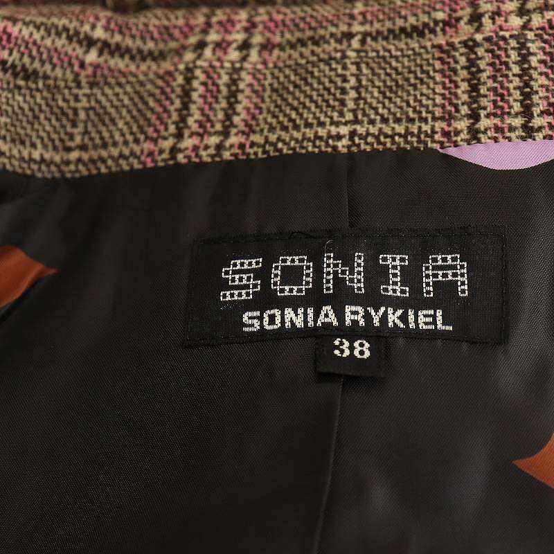 ソニアキリエル　SONIA RYKIEL レザー　セットアップ　38 ソニア ソニアリキエル SONIA SONIA RYKIEL テーラード
