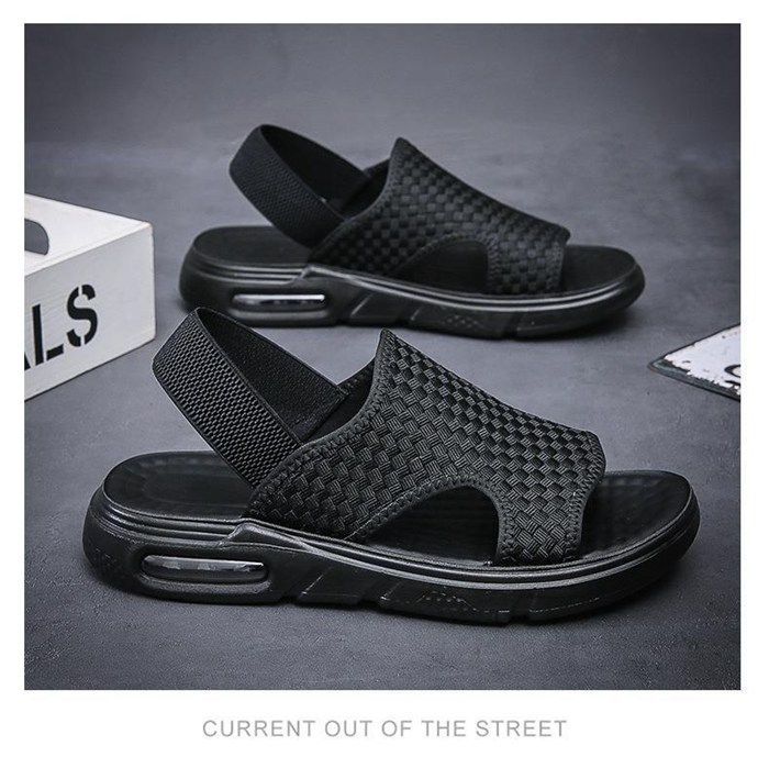 未使用 スポーツサンダル メンズ 編み ビーチサンダル 厚底