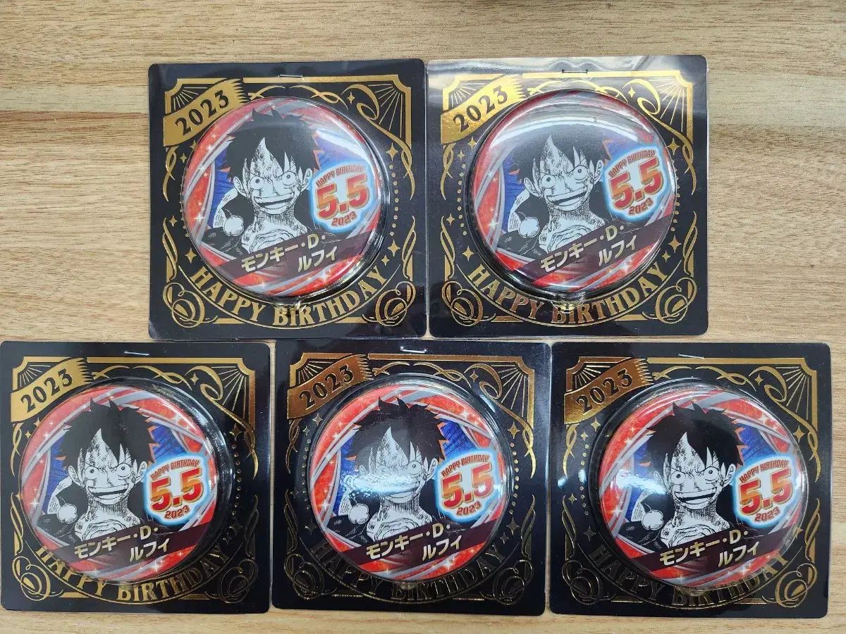 【雷市場（ポンジャン）商品韓国直送】 ONE PIECE（ワンピース） 2023 誕生日 缶バッジ ルフィ