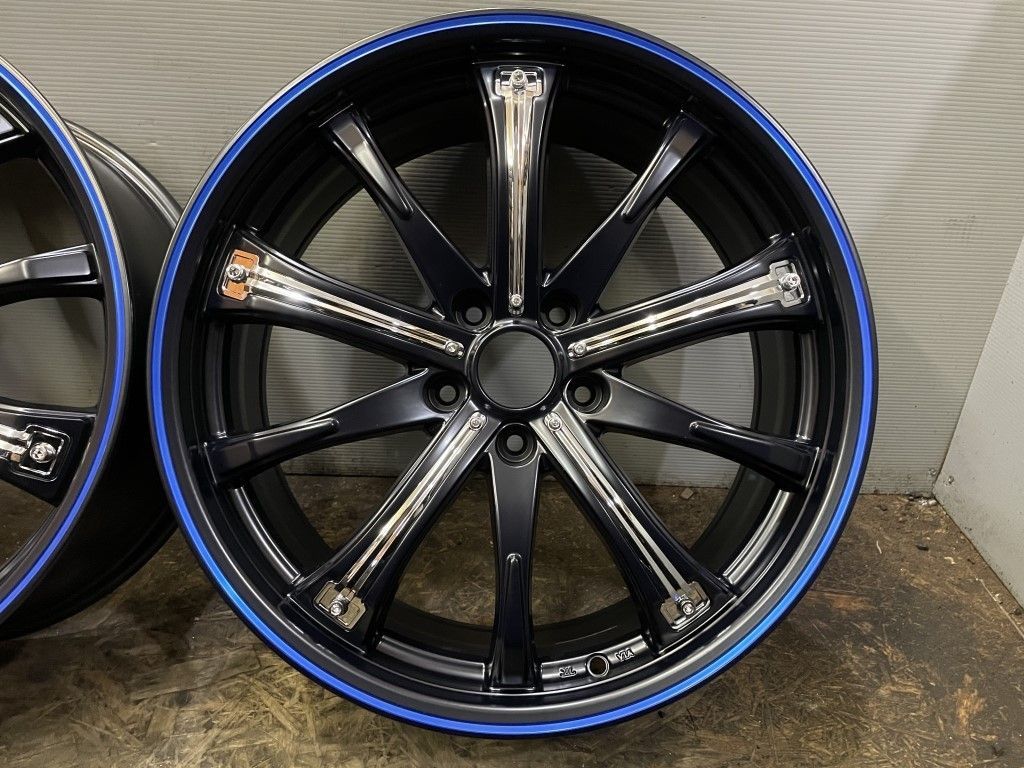 新品 BLEST Bahnsport TYPE505 バーンシュポルト 19インチ 4本 7.5J5HPCD114.3+38/+48 ヴォクシー ノア等　(VHV172)クレジットカード QRコード決済可能 BLEST ブレスト Bahnsport バーンシュポルト Type505 中古ホイール 4本