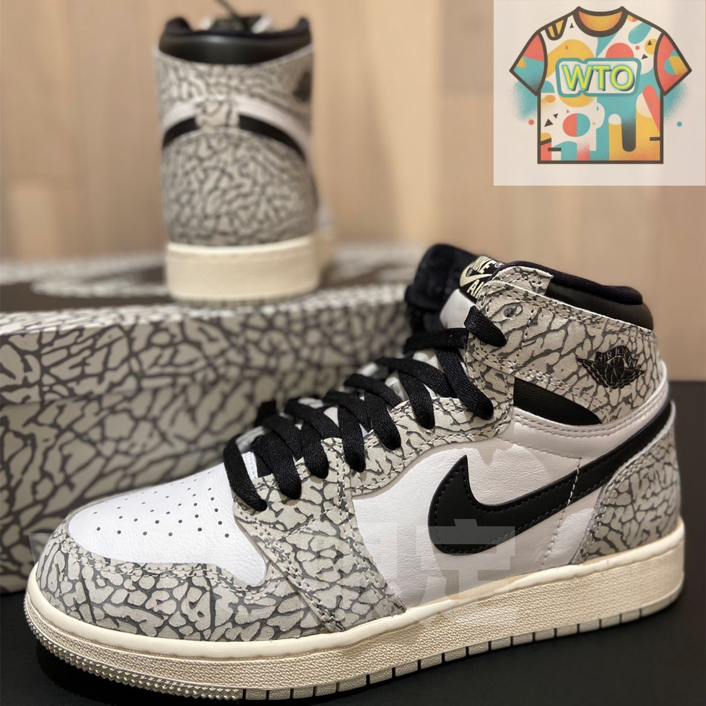 NIKE AIR JORDAN 1 RETRO HIGH OG White Cement ナイキ エア