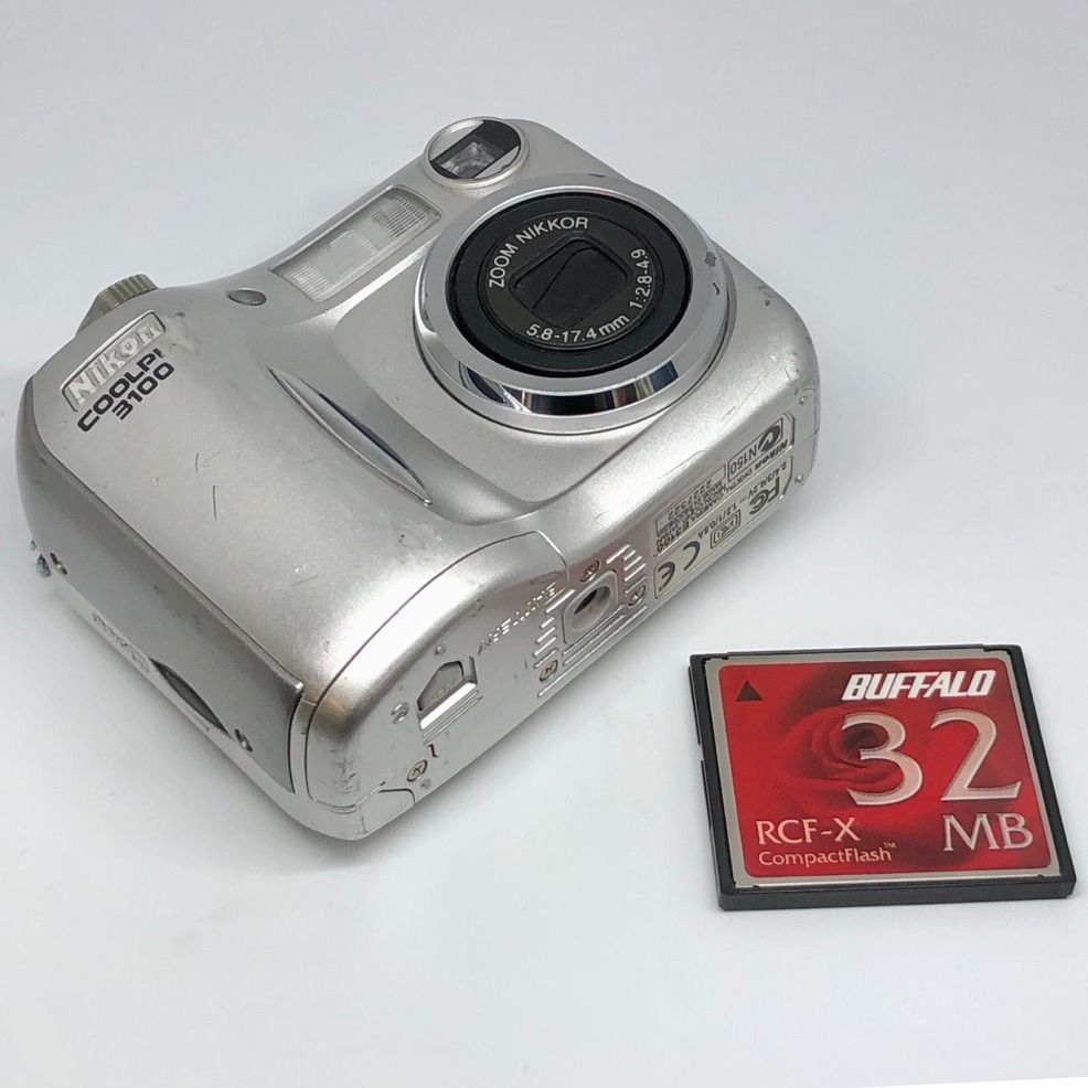 単三電池2本で動作・撮影可能】Nikon Coolpix 3100 コンパクト