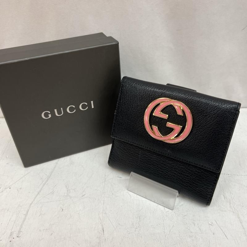 グッチ 190402 レザー インターロッキングG 二つ折り財布 GUCCI グッチ 190402 レザー インターロッキングG 二つ折り財布 GUCCI