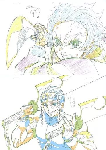 中古】原画イラストボード 鬼滅の刃 遊郭編 Blu-ray/DVD 3巻 ufotable