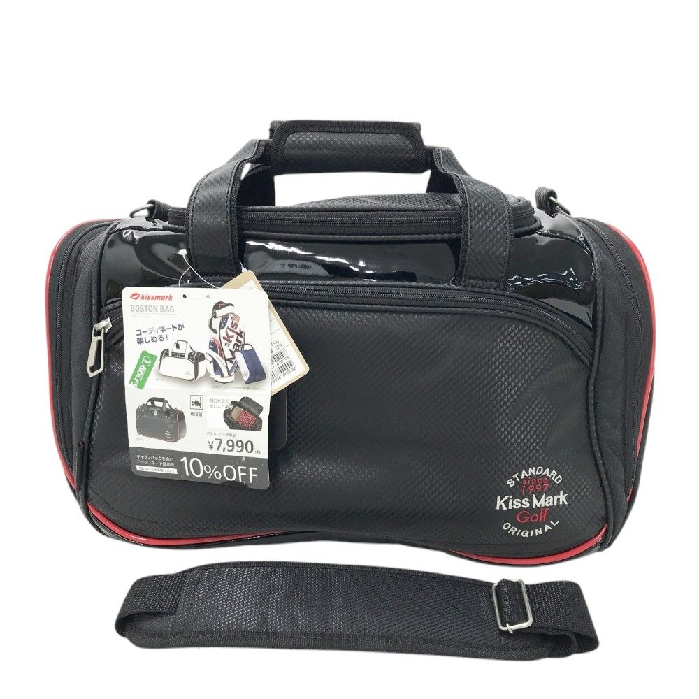 kiss mark GOLF キスマークゴルフ  2WAY ボストンバッグ  ブラック系  [240101326619] ゴルフウェア ストスト