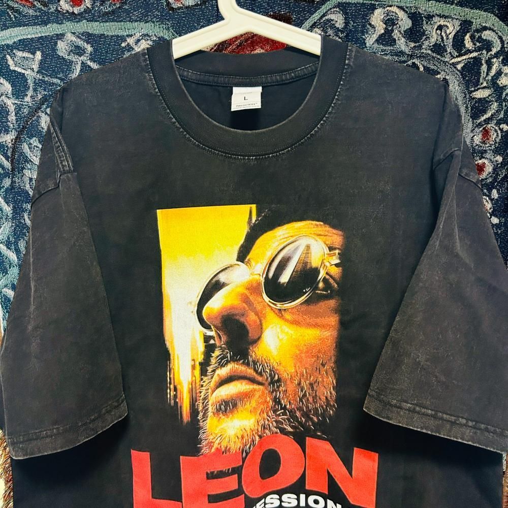画 レオン ジャンレノ カットソー Tシャツ半袖 新品未使用 ブラック 