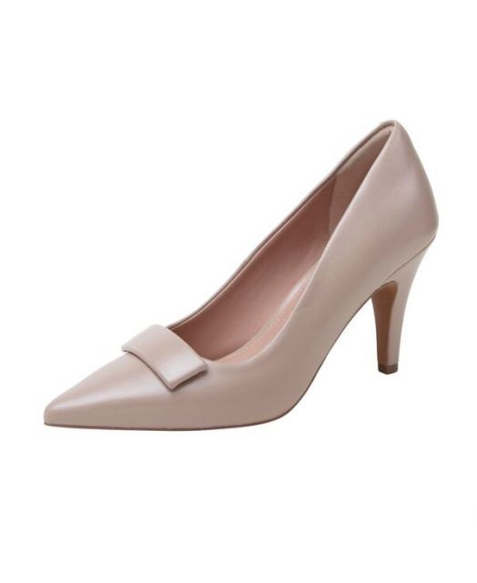 送料無料 リネアパウロ レディース パンプス シューズ PRISA | Pointed Toe Stiletto Fashion Pump Putty shimmer nappa