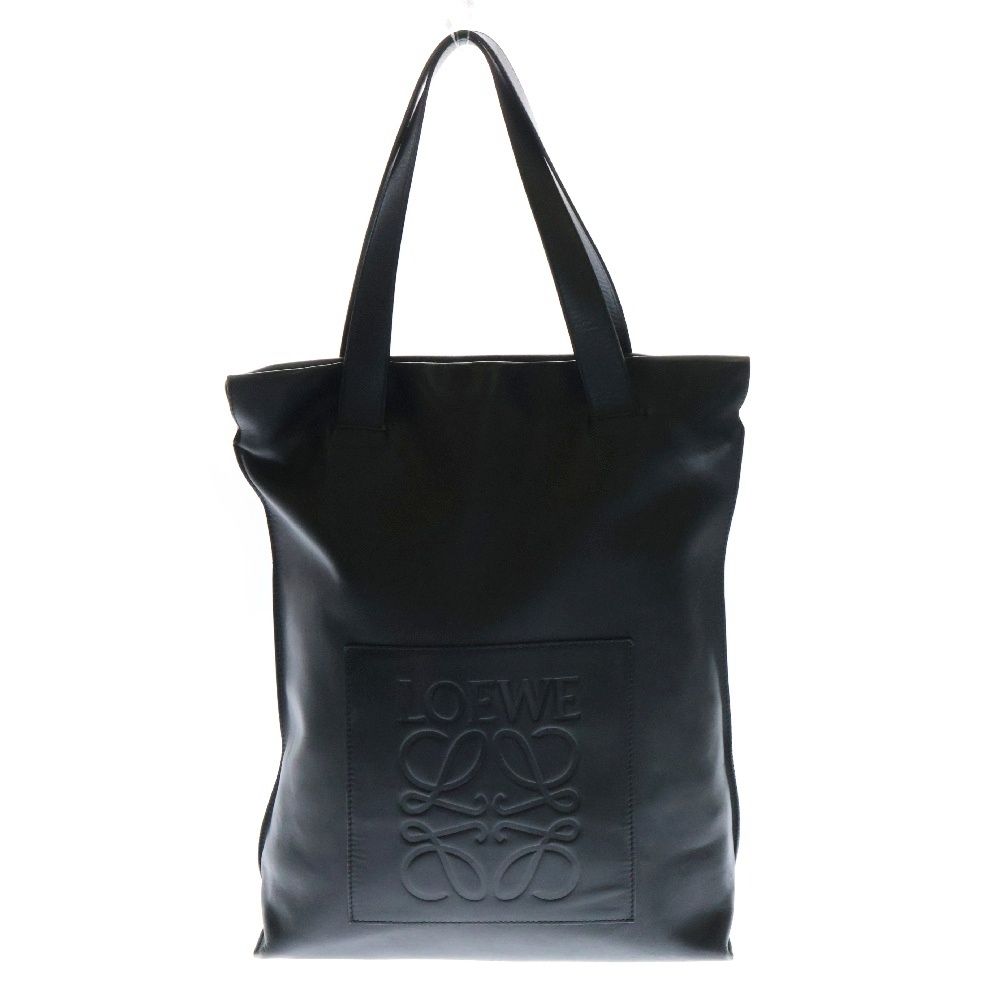 LOEWE ロエベ アナグラム トートバッグ ハンドバッグ 肩掛けバッグ ブラック レザー 330.54NK01