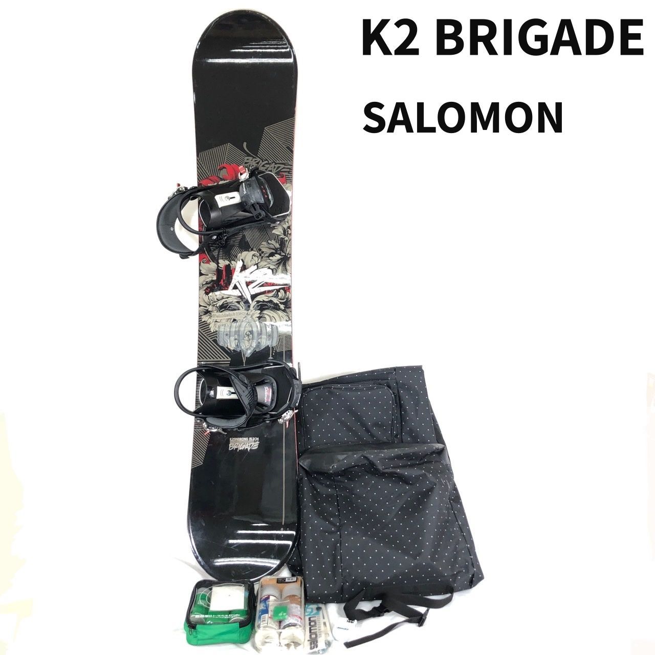 K2 BRIGADE SALOMON スノーボード ケース ワックス付き らくらくメルカリ便以外で発送予定 【送料無料】 MID - メルカリ