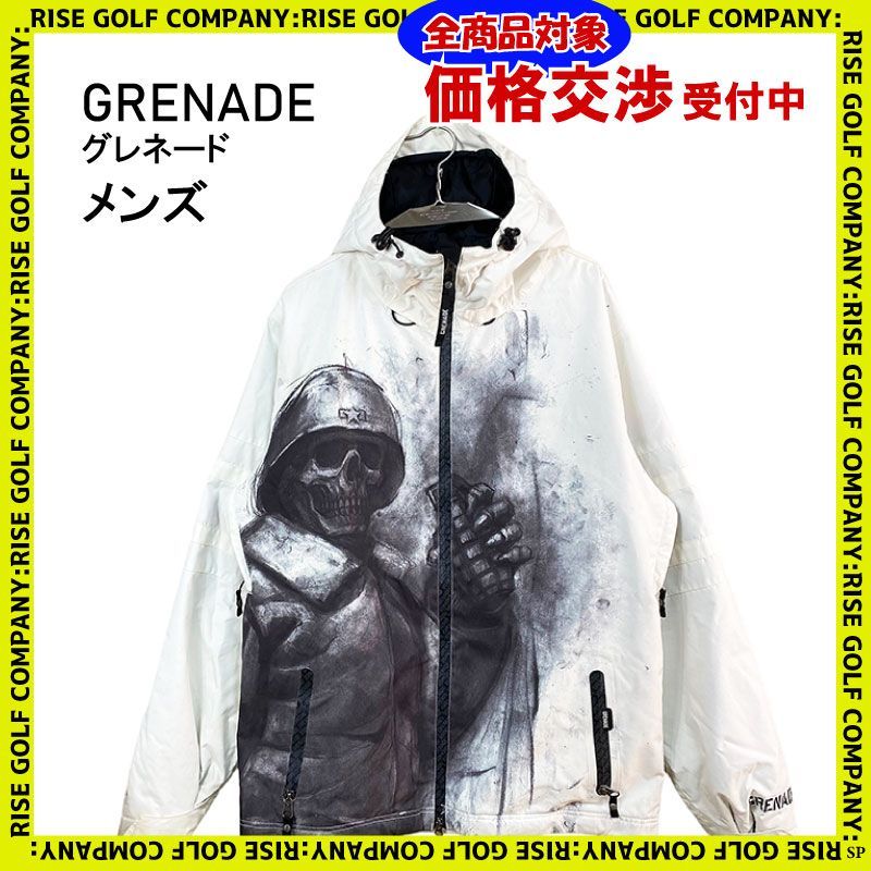 GRENADE グレネード スキー スノーボードウェア ジャケット ホワイト アーミー 防寒 メンズ M 2309‐KT80‐0352‐G04