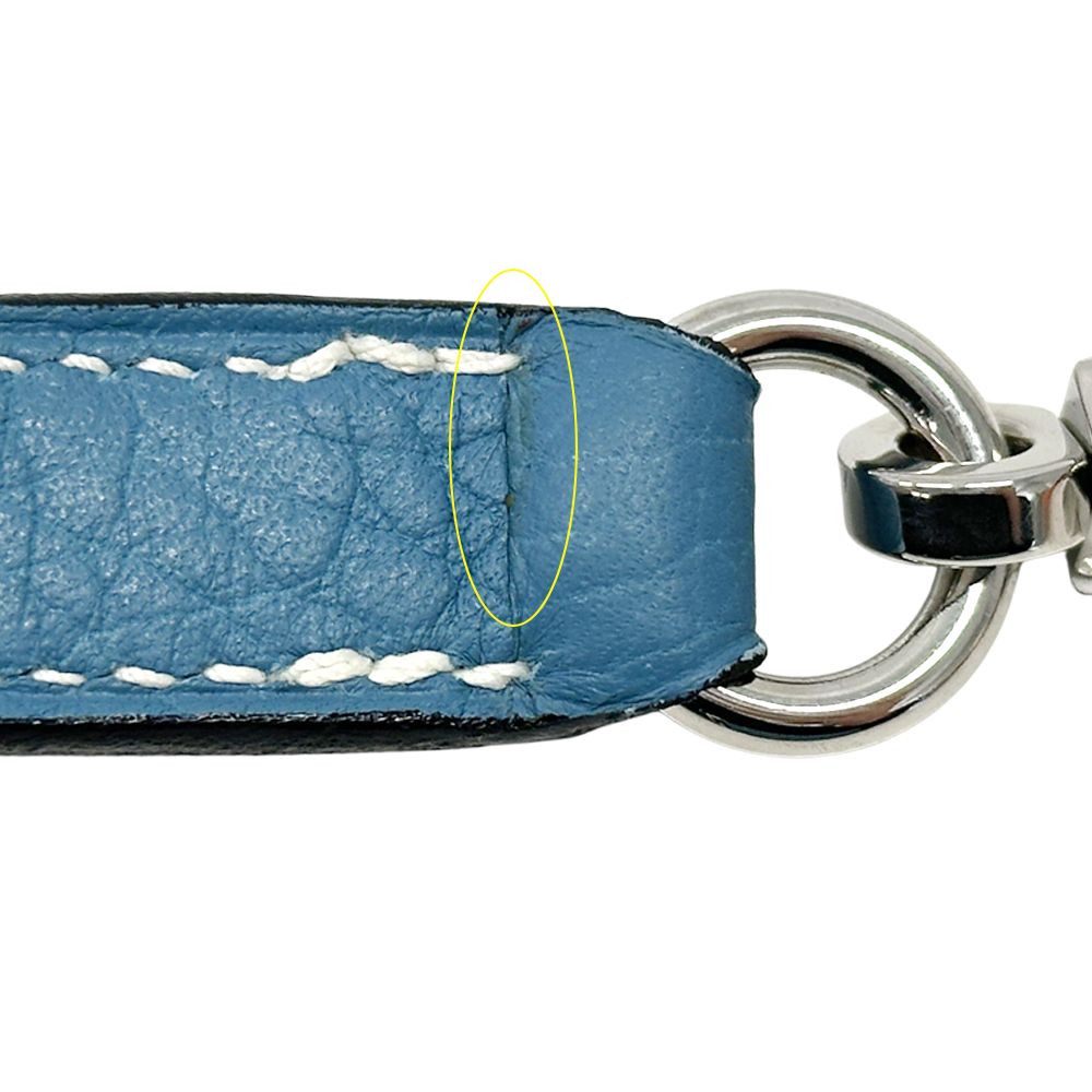 ■極美品■ HERMES エルメス トゴ ケリー用 ボリード用 バッグ用 ショルダーストラップ ネイビー系 AW0946 □極美品□ HERMES エルメス 約37.5cm×約44.5cm キャンバス ヘリンボーン