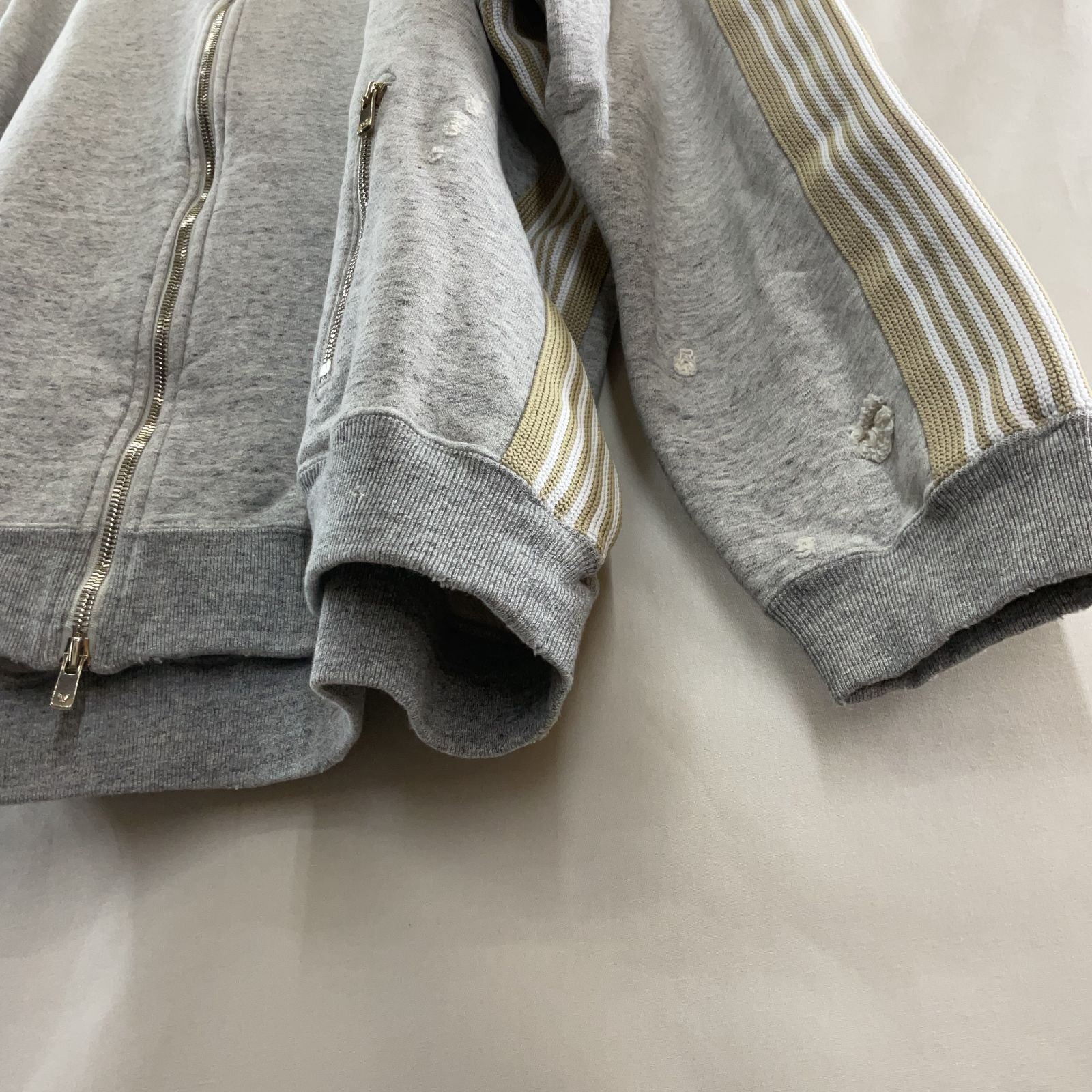 Needles ZIPPED TRACK HOODY EXCLUSIVE GRY ニードルス ジップ