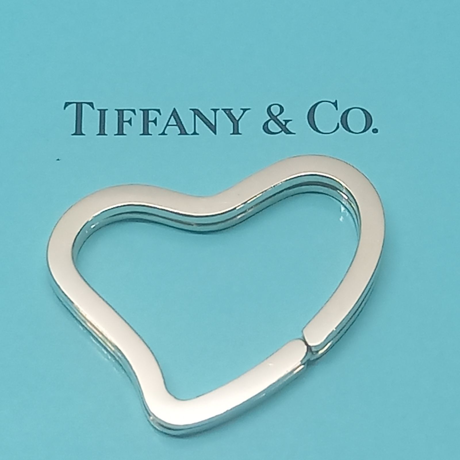ティファニーオープンハート キーリング TIFFANY&Co. ティファニー リング キーリング シルバーキー 正規