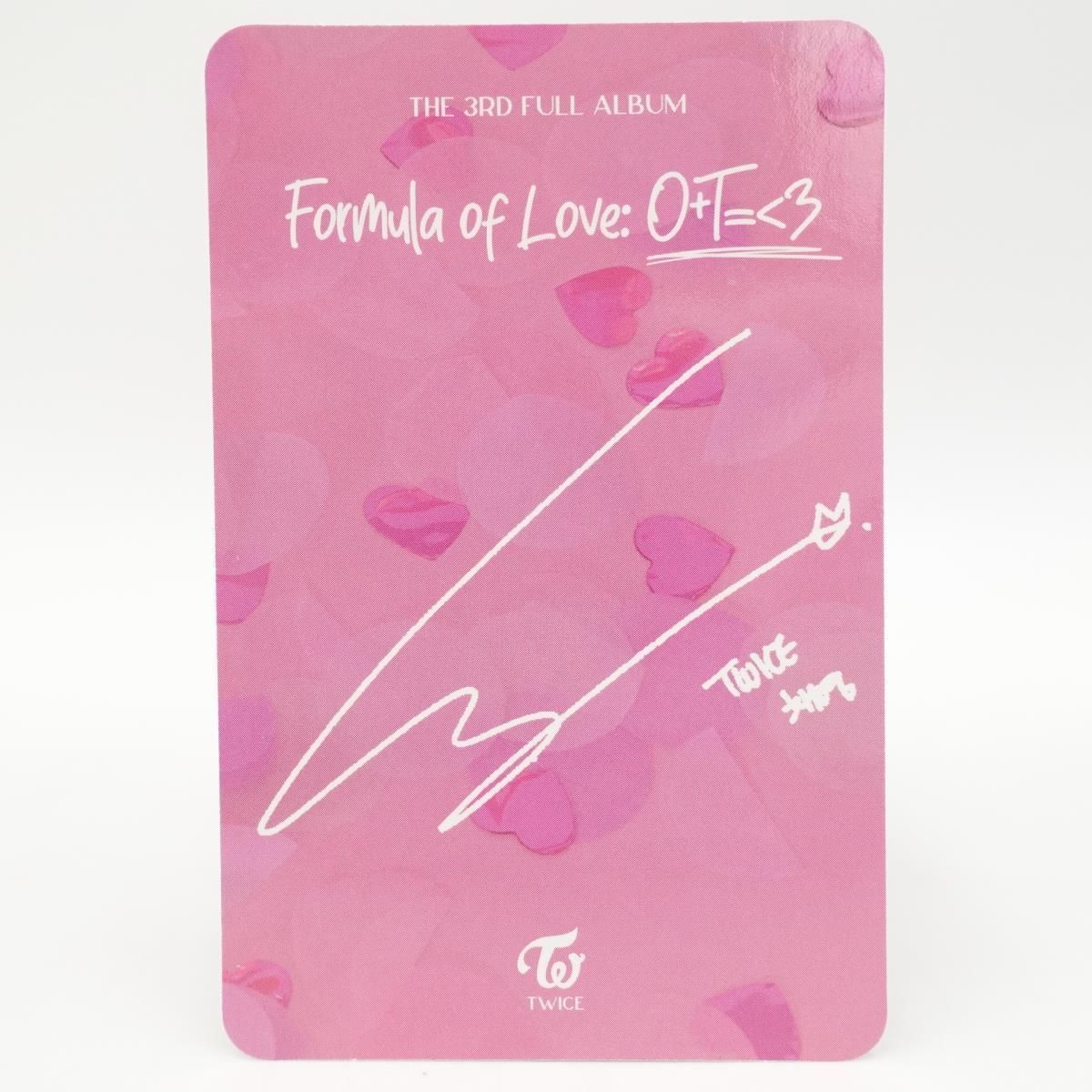 TWICE チェヨン formula of Love:o＋t＝＜3 トレカ フォト カード