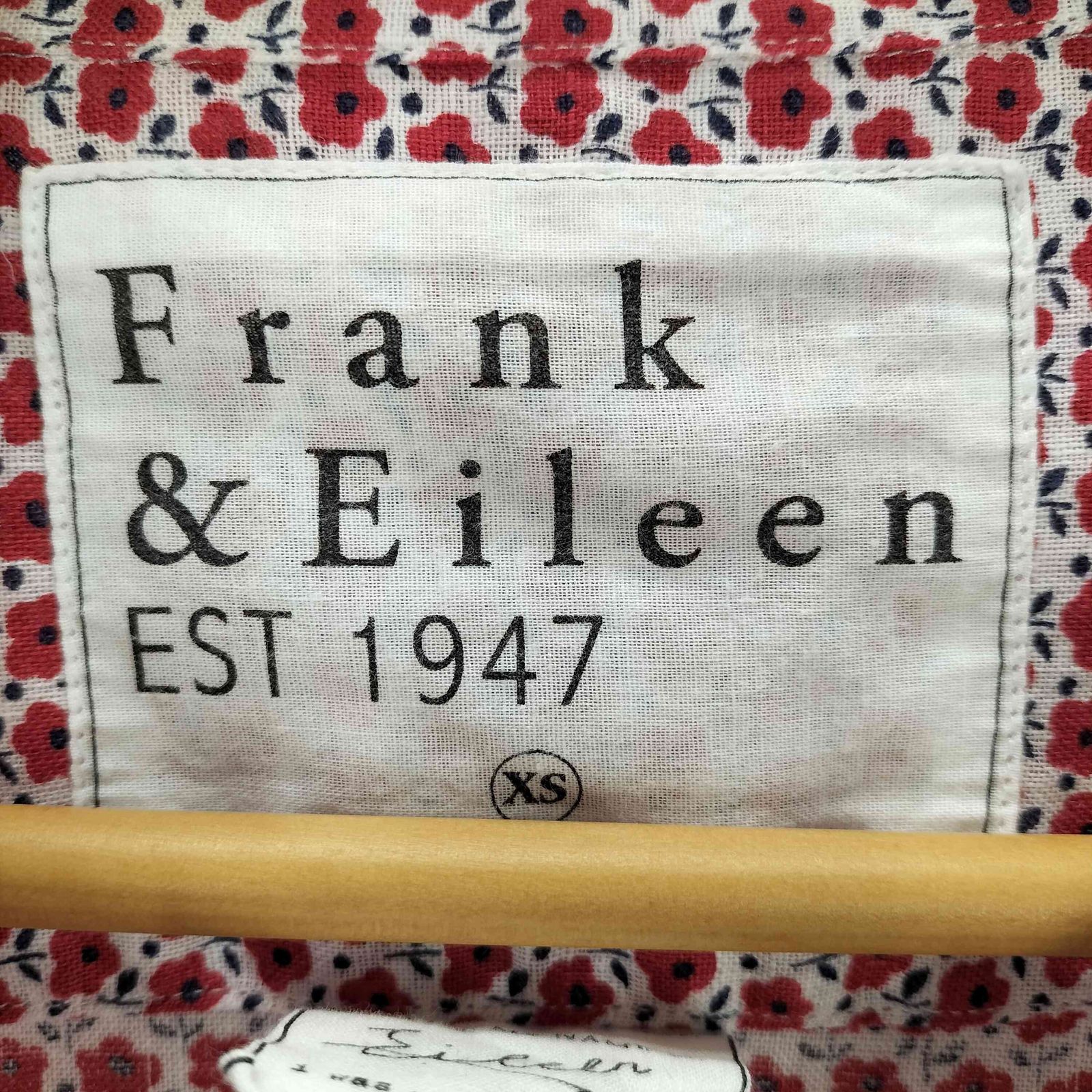 フランクアンドアイリーン Frank＆Eileen 花柄長袖リネンシャツ