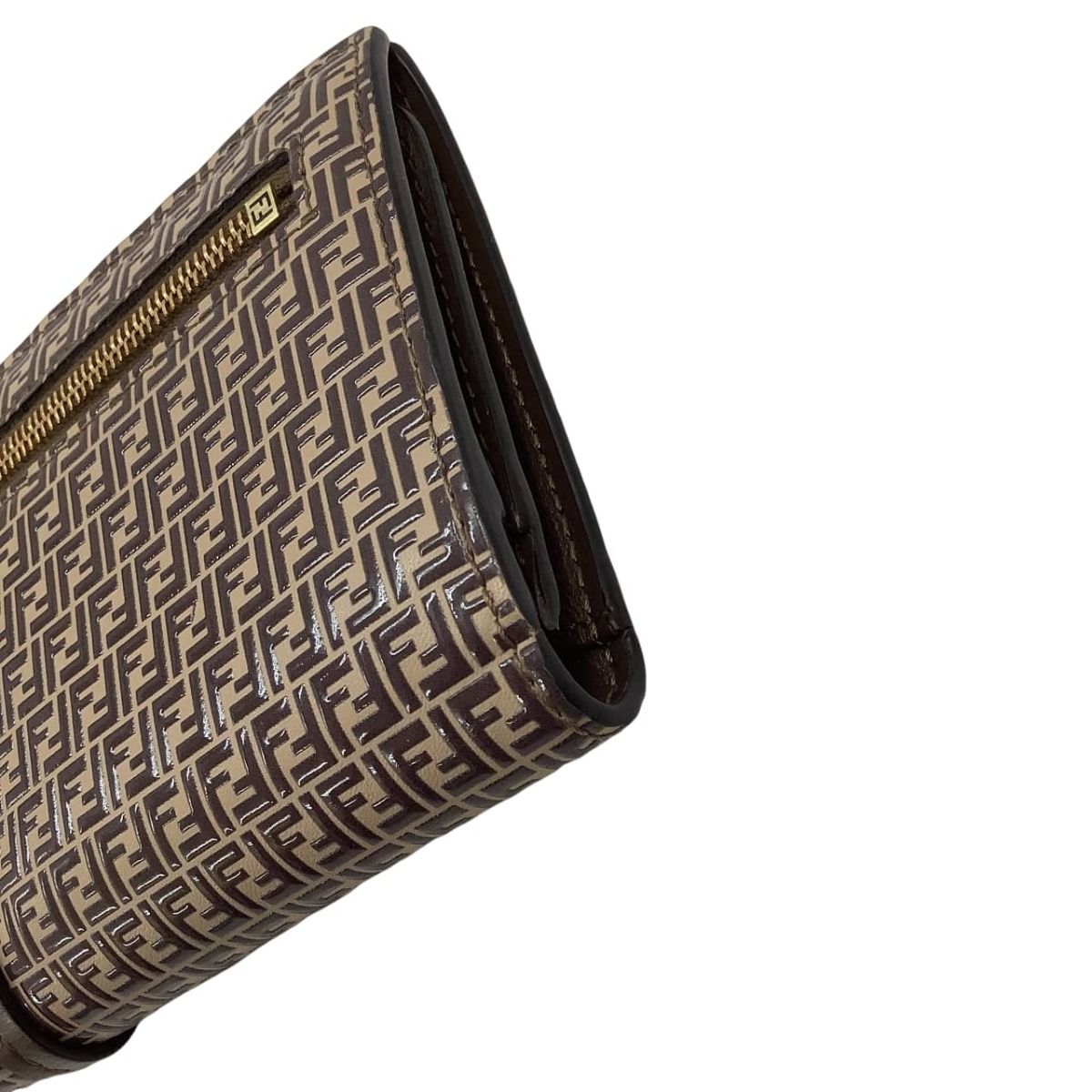 Fendi FFロゴ柄 長財布 ブラウン Fendi FFロゴ長財布 ブラウン/ベージュ - メルカリ