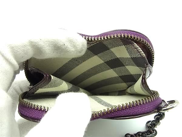 良好　バーバリー　パテントレザー　ハート　コインケース　ミニポーチ　レッド系 00628_01.jpg