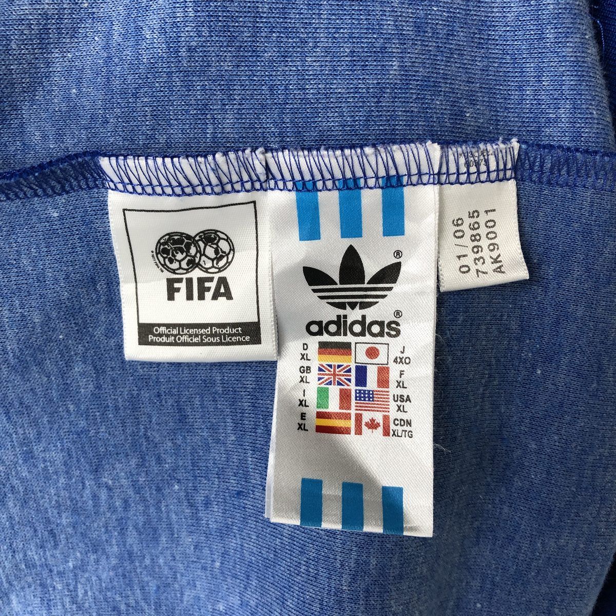 アディダス☆FIFA公式 アメリカ代表 刺繍ロゴ トラックジャケット 白 XL