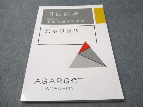 FE93-011 アガルートアカデミー 司法試験 2025 重要問題習得講座 民事訴訟法 2025年合格目標 状態良い 016S4D