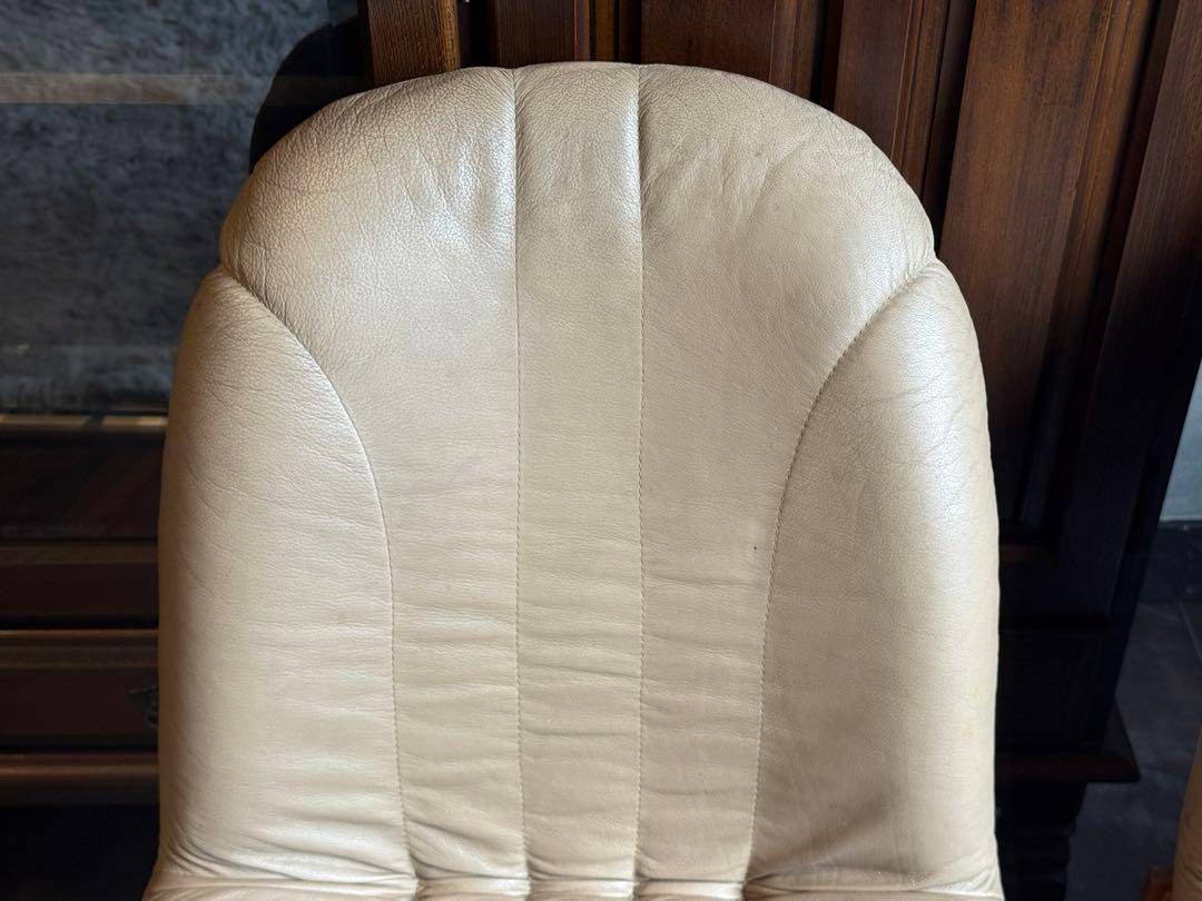 ① FUKURA フクラ レザー ヴィンテージ レトロ 本革 ミッドセンチュリー 