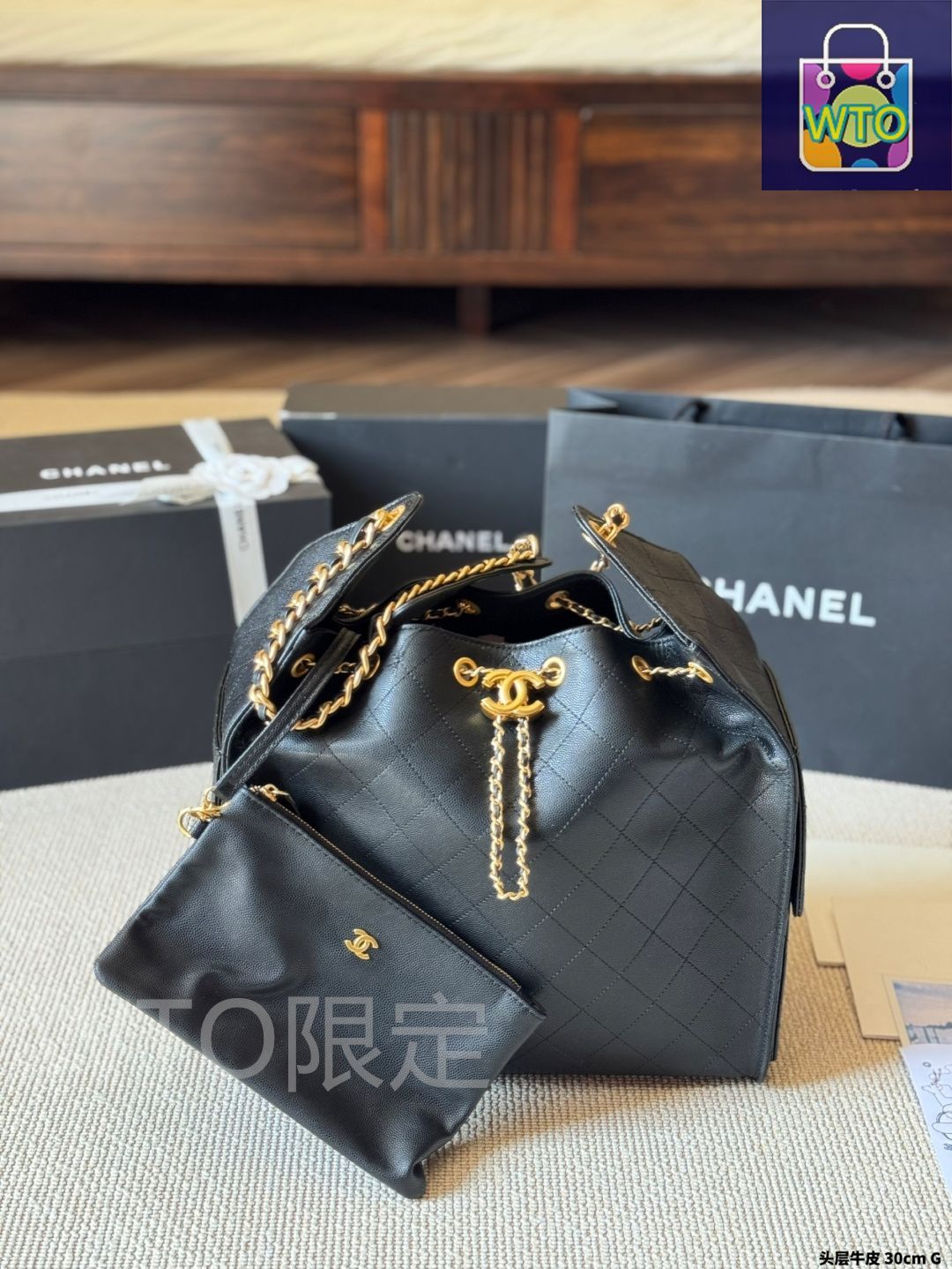 今日特価】Chanel 25S Large Grained Calfskin Hobo（シャネル