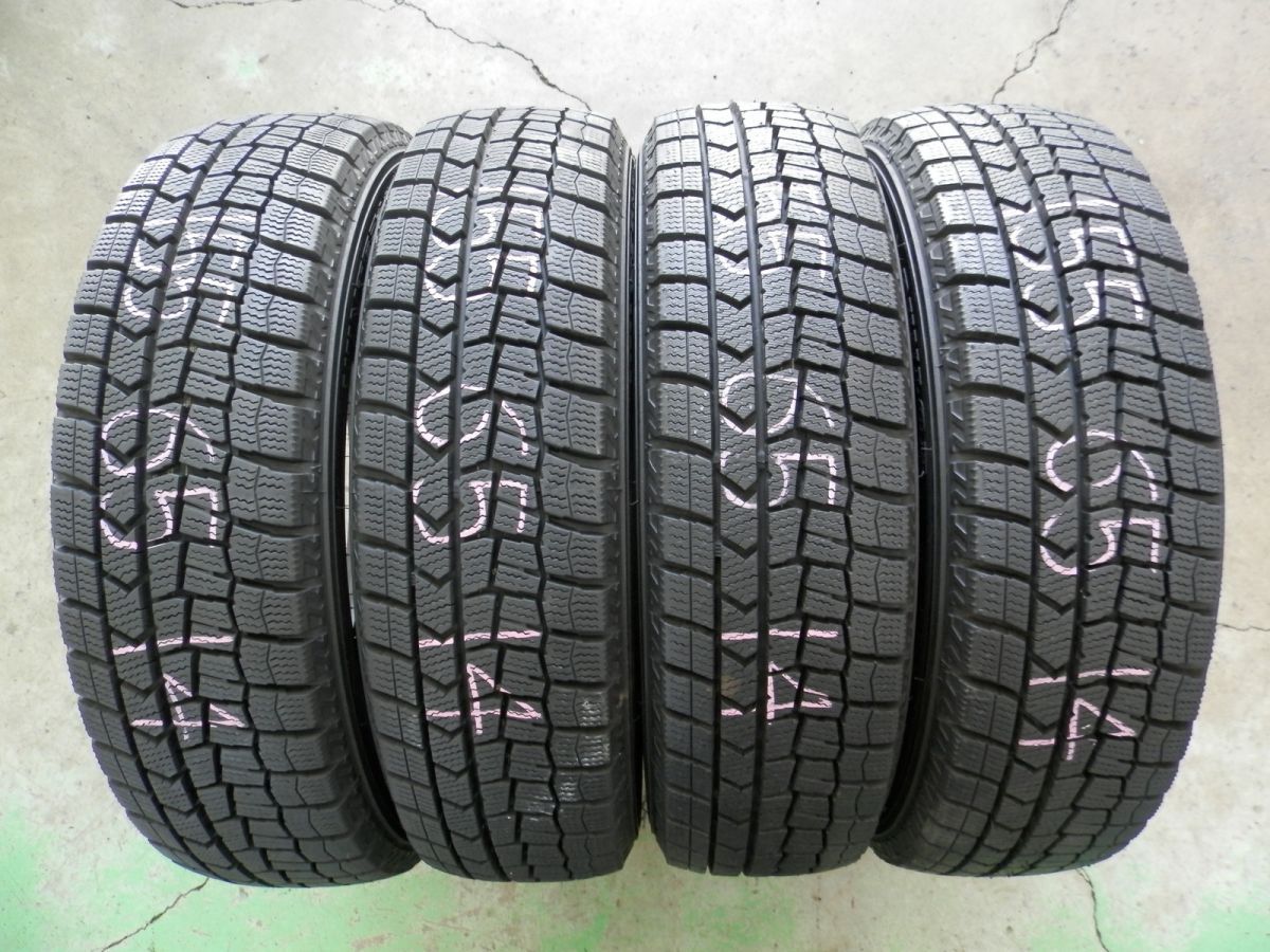155|65R14 ダンロップ WinterMAXX02 スタッドレスタイヤ 4本SET 2025年製 冬タイヤ