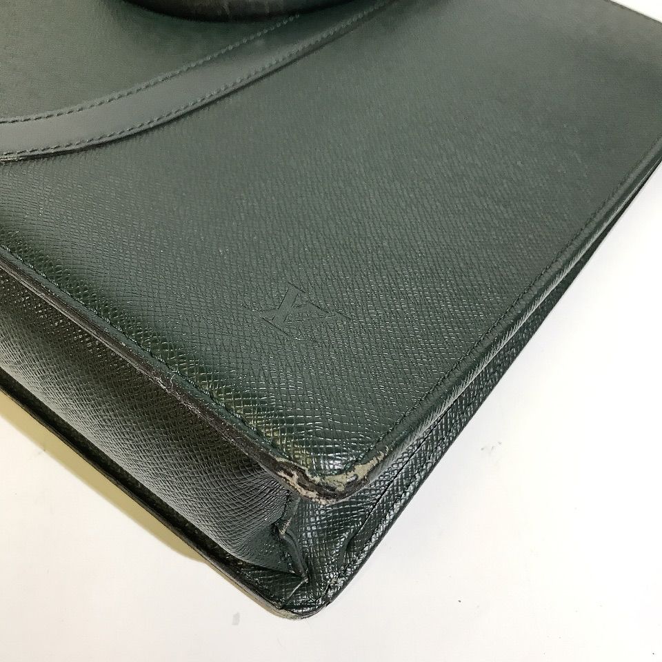 美品⭐️ルイヴィトン ビジネスバッグ ポルトドキュマン ロザン タイガ グリーン LOUIS VUITTON - ルイヴィトン タイガ 2way ポルトドキュマン