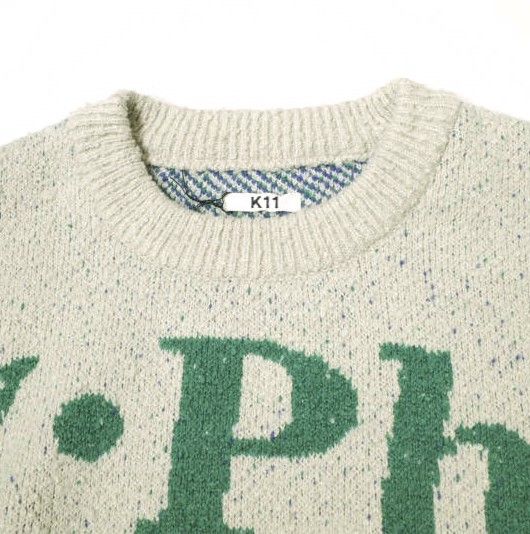 日本製 Intarsia-knit