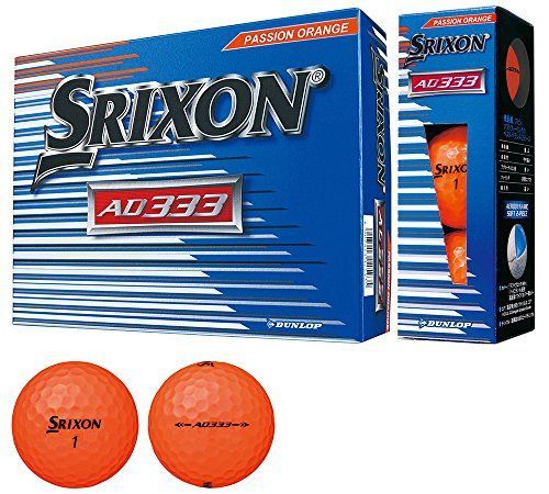 パッションオレンジ DUNLOPダンロップ ゴルフボール SRIXON AD333 2018