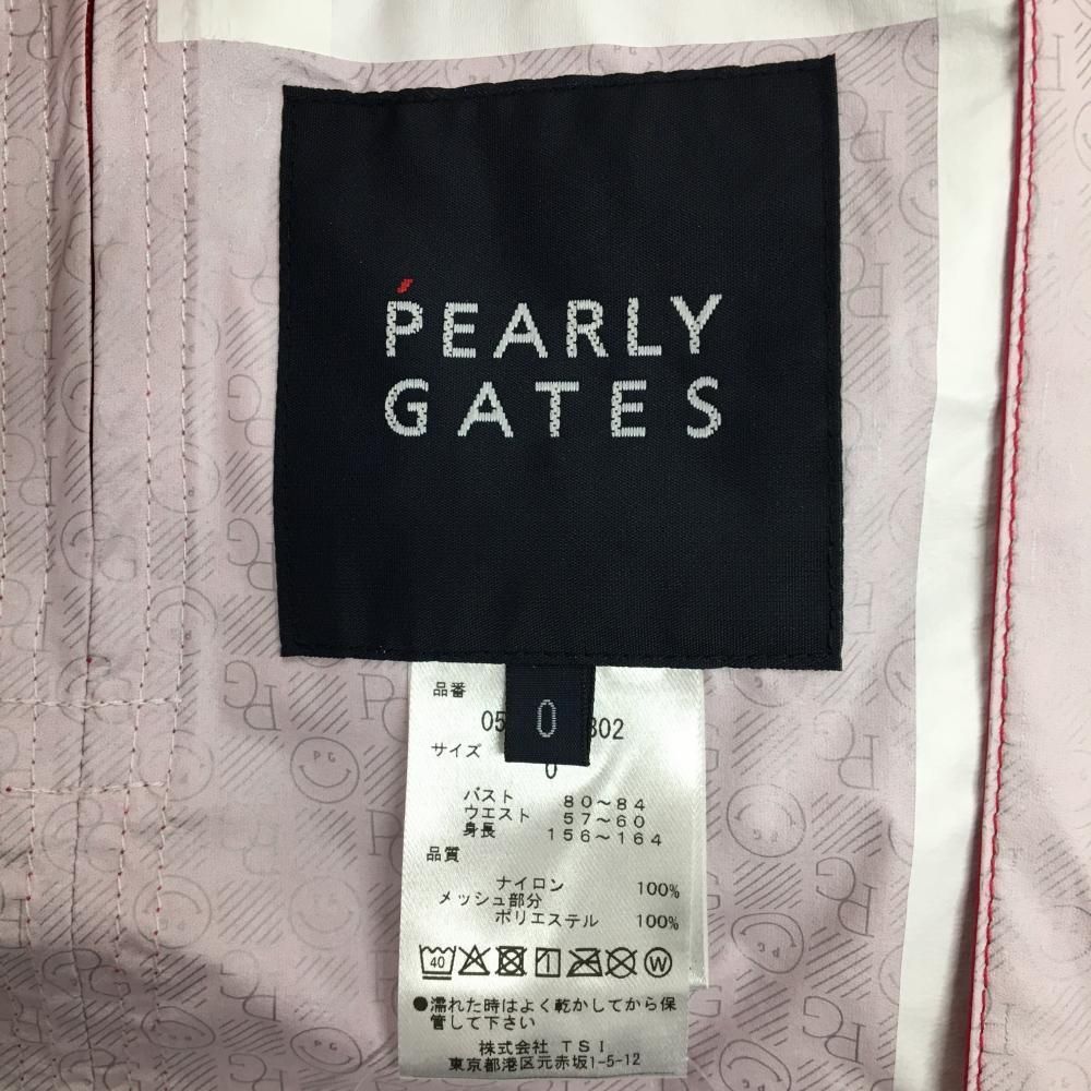 PEARLY GATES - 【新品】パーリーゲイツ 4WAYレインジャケット ピンク×黒 地模様 フード収納 袖着脱可 収納袋 レディース 2(Ｌ) ゴルフウェア PEARLY GATES 新品】パーリーゲイツ 4WAYレインジャケット ピンク×黒 地模様