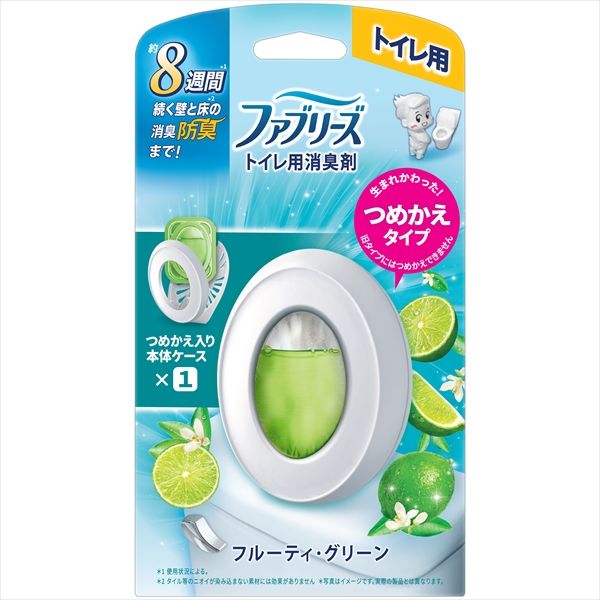 まとめ買い-24点セット ファブリーズトイレ用消臭剤フルーティ グリーン本体 Ｐ＆Ｇ 芳香剤 トイレ用