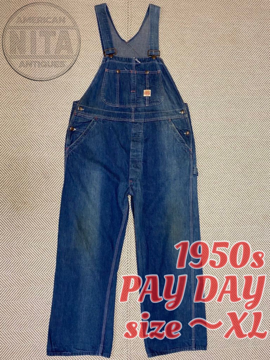 50s vintage payday オーバーオール 人気度ランキング 51%割引 nods.gov.ag