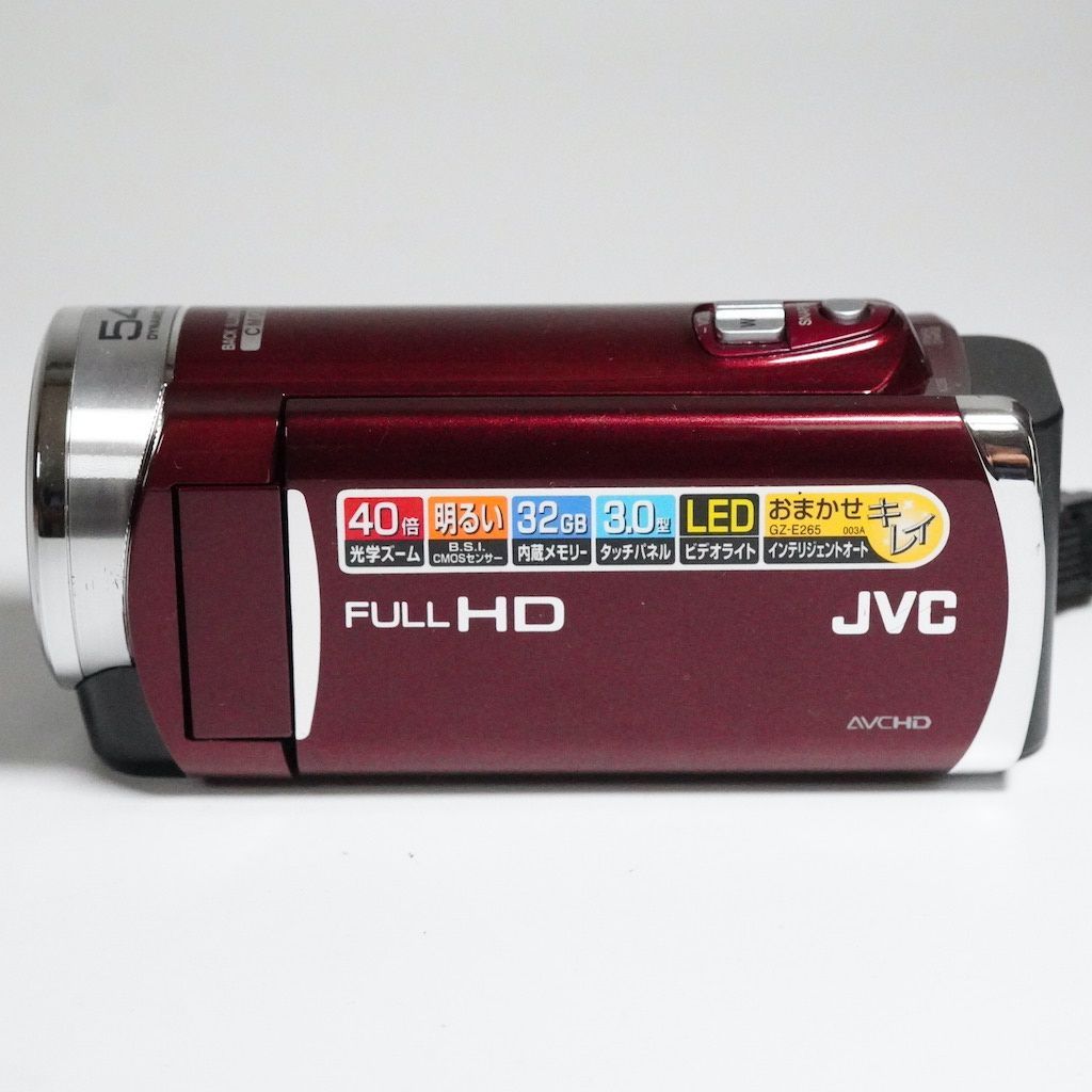 JVC Victor Everio GZ-E265-R レッド 動作OK 1週間保証 /1240 - メルカリ
