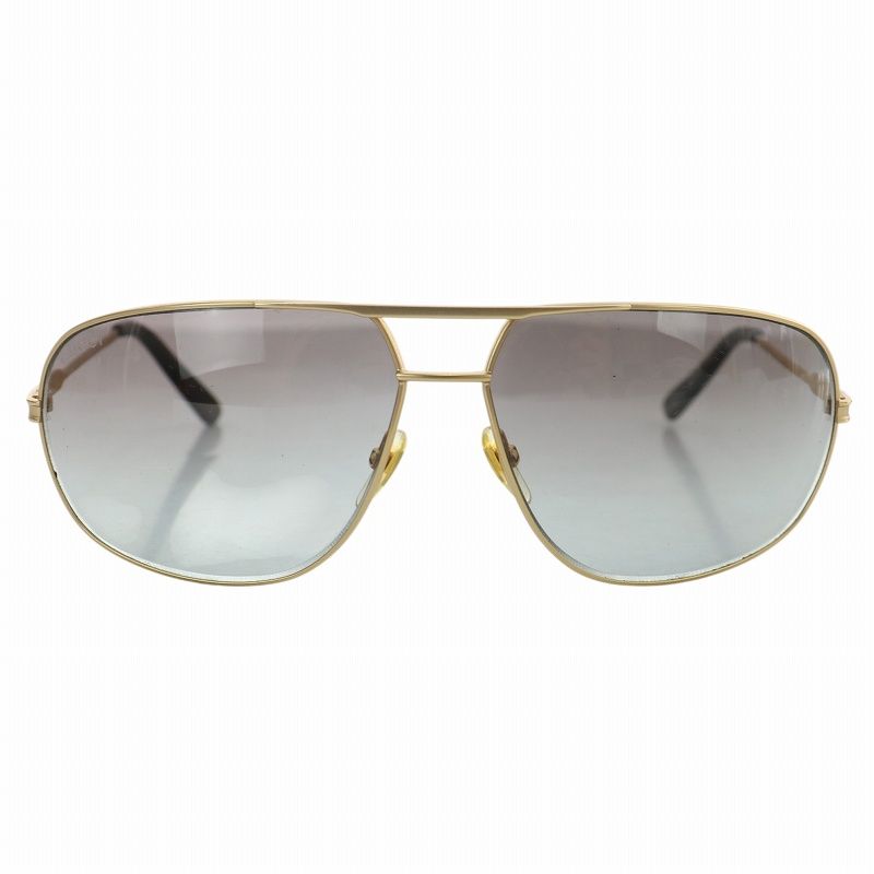 グッチ GUCCI サングラス メガネ ティアドロップ メタルフレーム 金属フレーム ロゴ 64□13 135 ゴールド 茶 ブラウン GG1956 |MW GY18