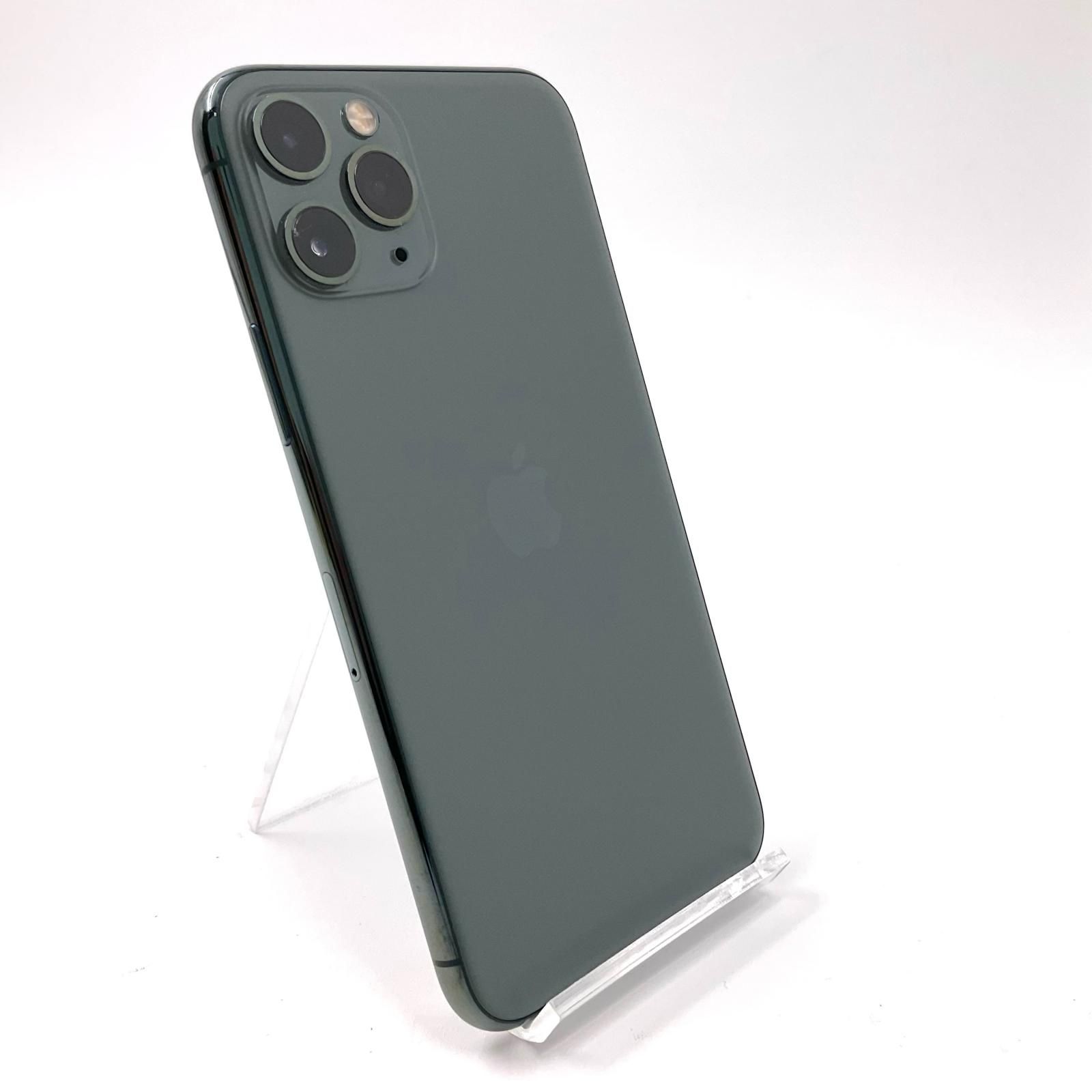 【最速発送】Apple iPhone iPhone 11 Pro 64GB ミッドナイトグリーン docomo 白ロム【難有】 81%