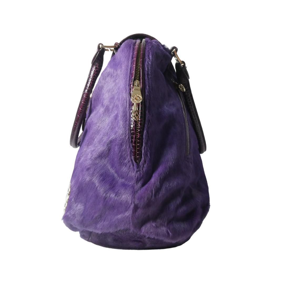 muta ムータ ハラコ×レザー ハンドバッグ ミニボストンバッグ トート