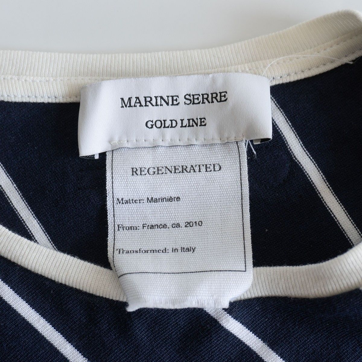 美品】MARINE SERRE【GOLD LINE/変形カットソー】S マリーンセル  