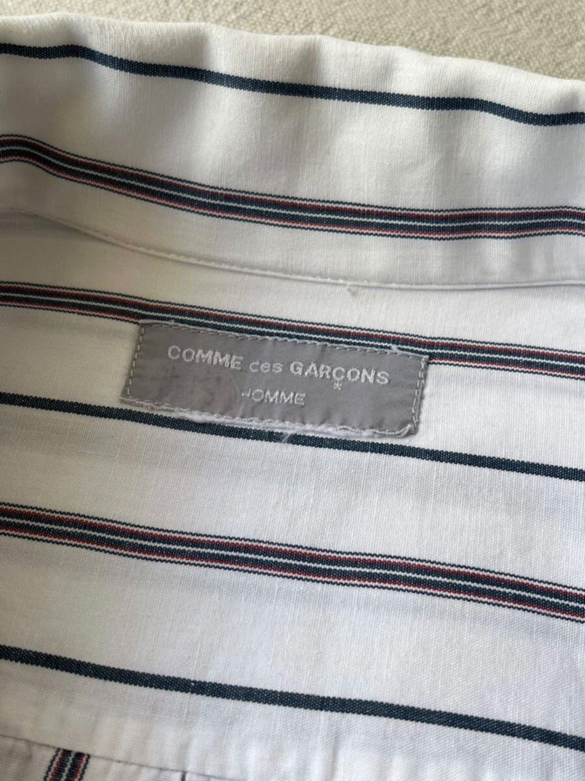 90s COMME des GARCONS HOMME オープンカラー シャツ / コットン 90s COMME des GARCONS HOMME オープンカラー シャツ / コットン