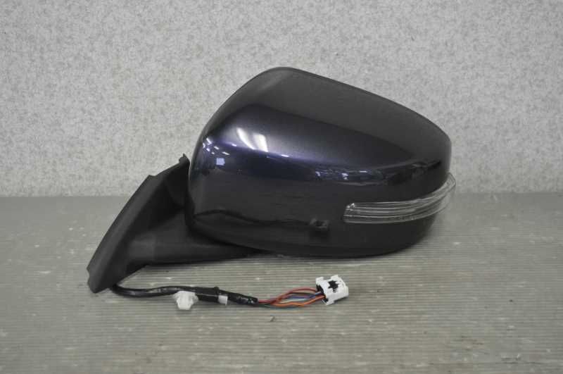 デイズ ハイウェイスター X 前期 B21W 純正 破損無 左 ドアミラー 電格 7P ウィンカー付 V09 紫 024118 96302-6A07H s021097B