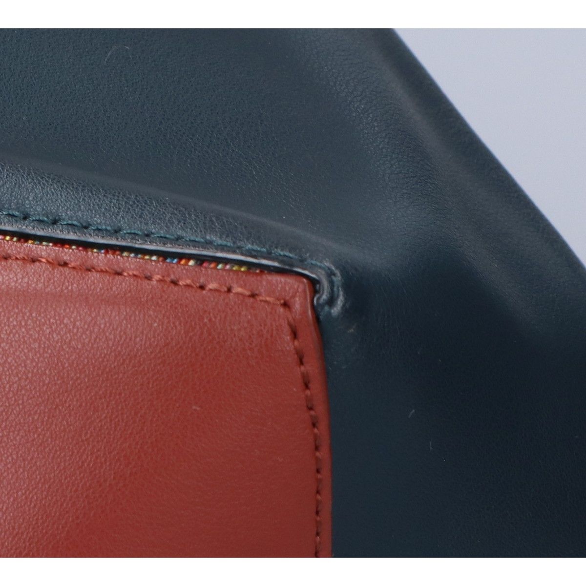Paul Smith ポールスミス オールレザー カラーブロック トートバッグ カラーブロックレザー トートバッグ（ネイビー） ｜ポール・スミス
