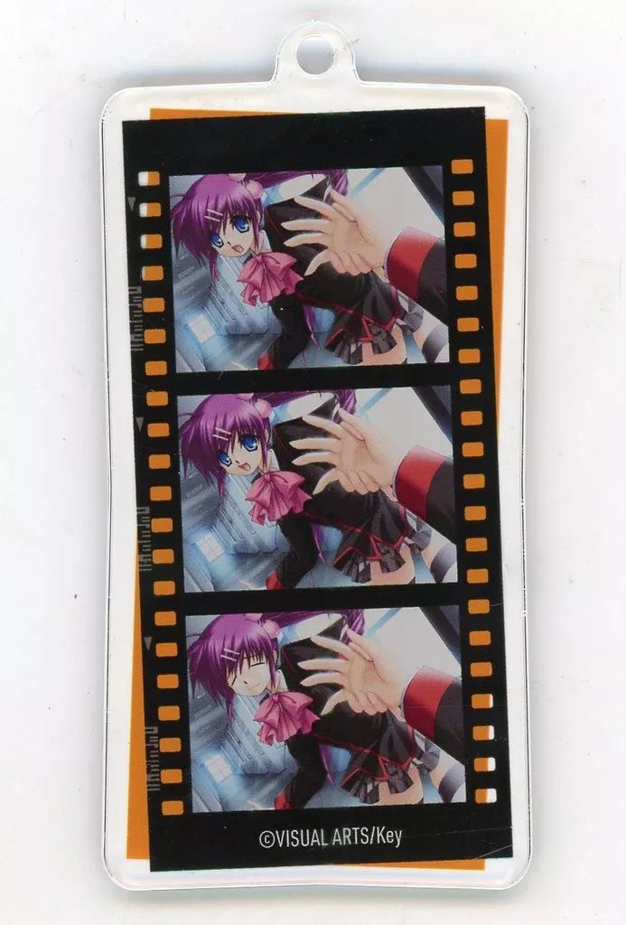 中古】キーホルダー 三枝葉留佳 フィルム風アクリルキーホルダー