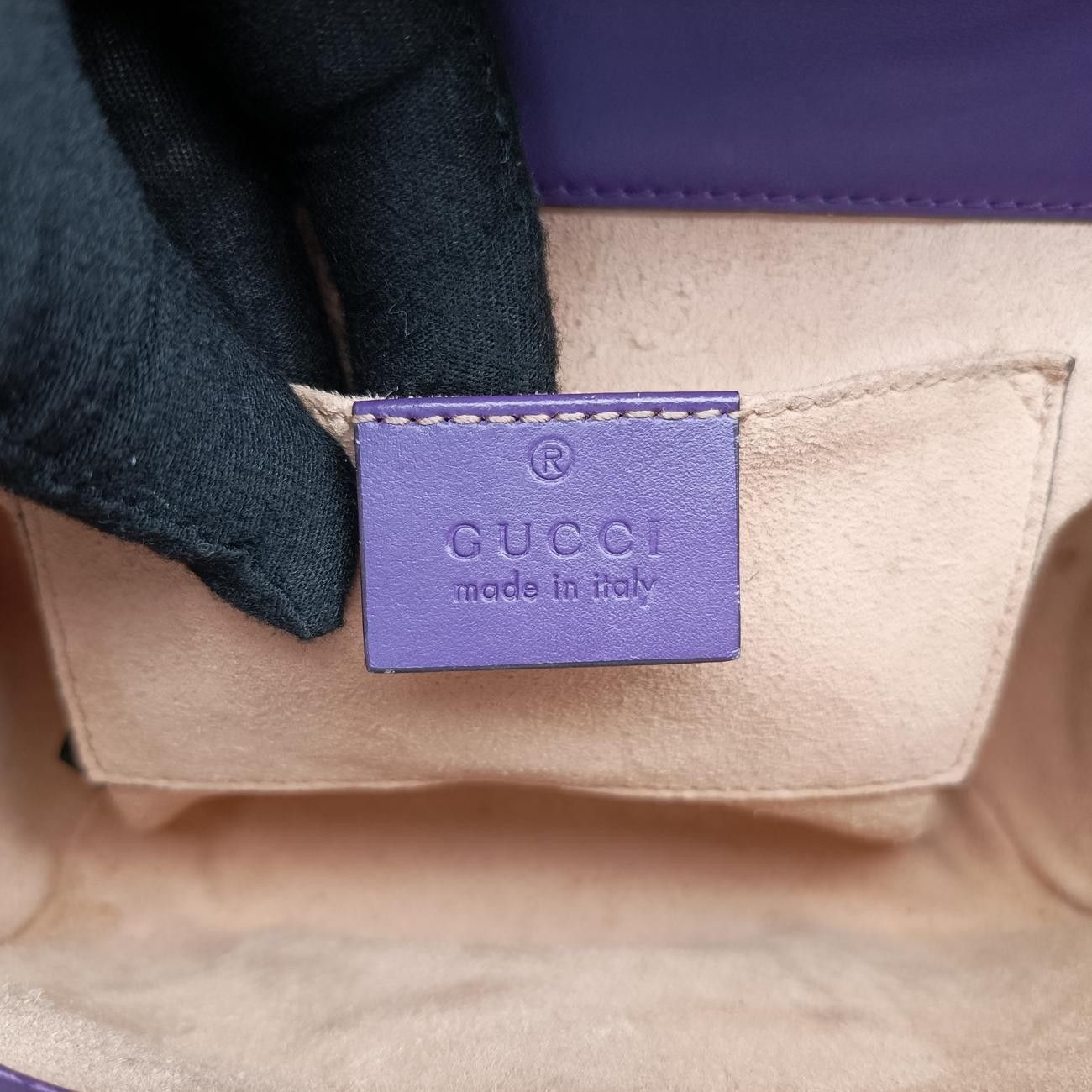 グッチGucciパドロックパープルレザー409487G019660036