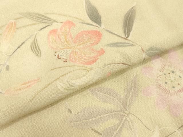 平和屋着物○訪問着 草花丸文 正絹 逸品 未使用 DAAV1063tw - メルカリ