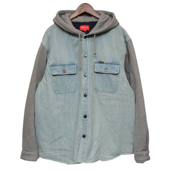 11/4値下げ】 Supreme シュプリーム 2022AW Fleece Hooded Denim Shirt