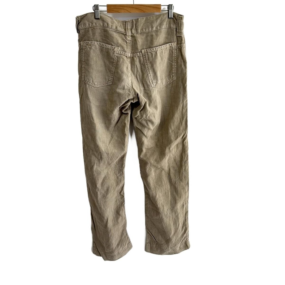 DOLCE-GABBANA ドルチェアンドガッバーナ パンツ サイズ46 L レディース - グレーベージュ フルレングス ボタンフライ