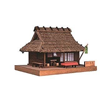 ウッディジョー ミニ建築 No.3 里の茶屋 木製模型 bme6fzu 【公式通販】