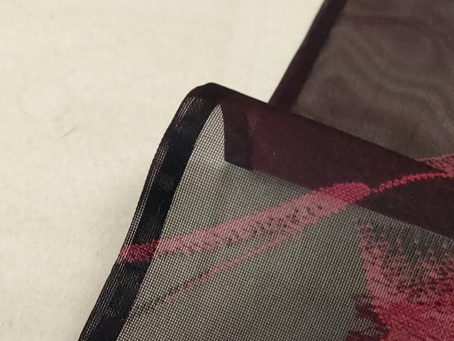 平和屋着物＊夏物 小紋 紗 草花文 正絹 AABA2874jd MERCADOAVALIA_COM_BR