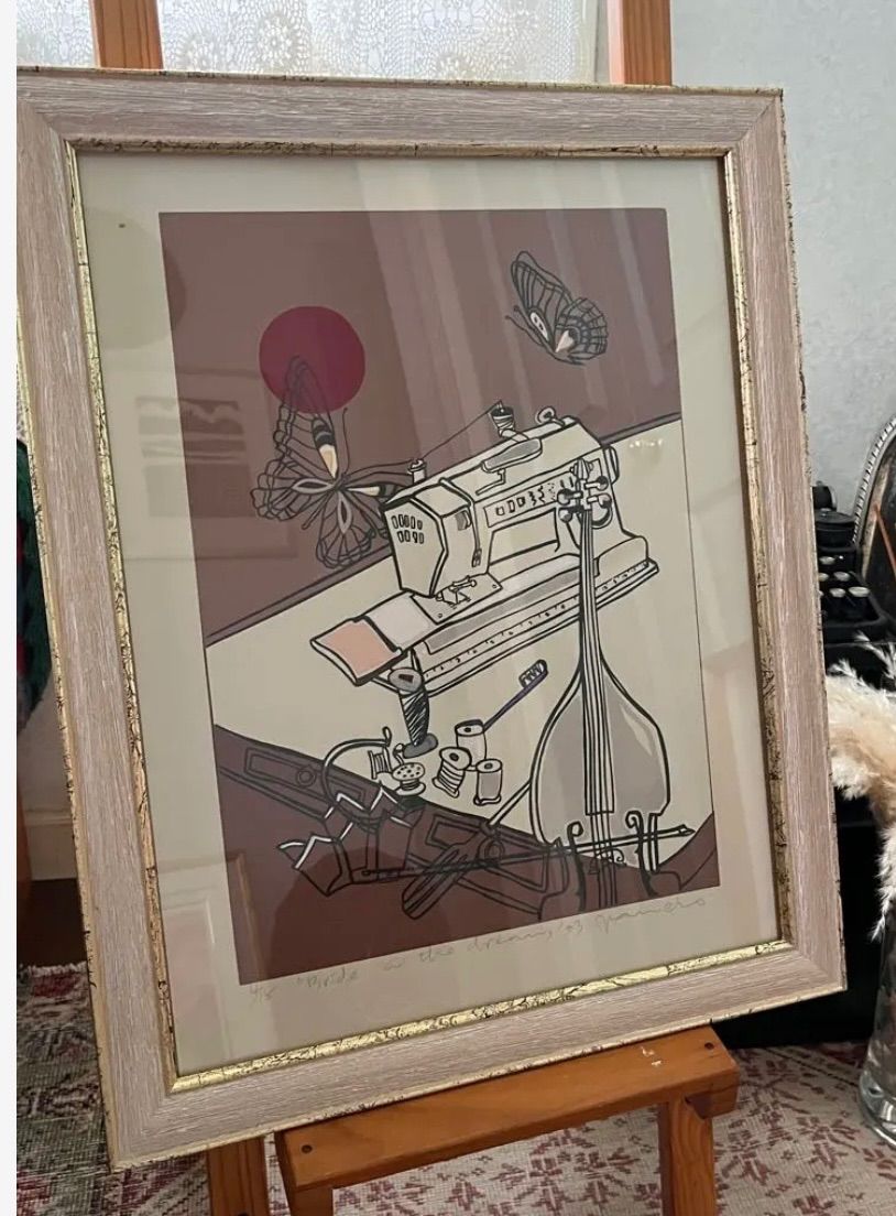 井上公三 開花 シルクスクリーン 40号 直筆サイン 版画 HiBell ART